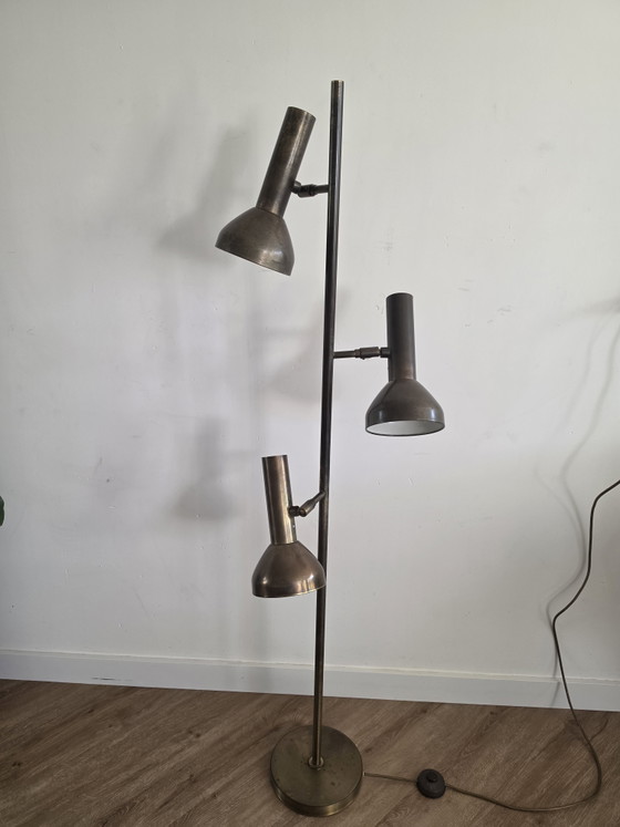 Cosack Leuchten 3 Spots Lampe Vintage Space Age – Lampadaires, Metal, Brass (photo 3 of 7)