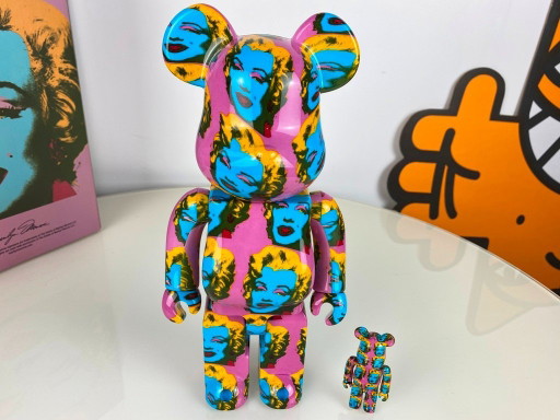 Bearbrick Andy Warhol Marilyn Monroe Version 400% + 100% MEDICOM Toys