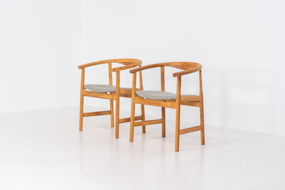 Image 1 of Pair of PP203 arm chairs  by Hans J. Wegner for PP Møbler (Denmark, 1960s).