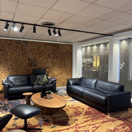 Espace détente DS-17 – 3 5 zitsbanken, Leather, Calfskin