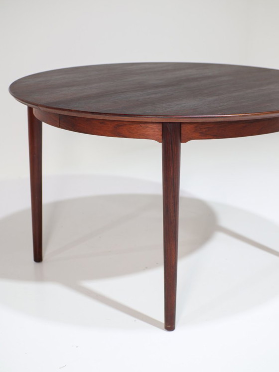 Image 1 of Tavolo da pranzo rotondo estensibile in palissandro danese vintage