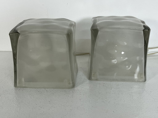 2 icecube lampen IKEA vintage 1990 Iviken ice cube