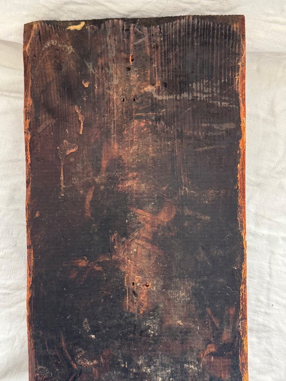 Image 1 of Polychroom houtsnijwerk