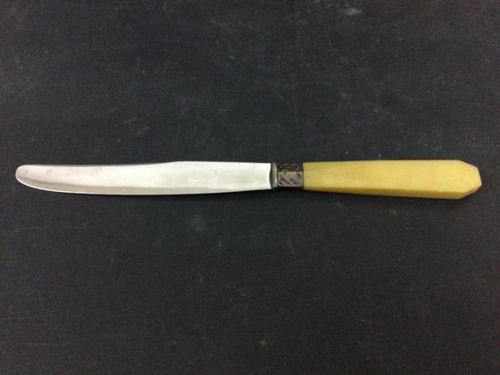 Set of 10 bakelite stainless steel knives – Cutlery Sets (photo 2 of 5)