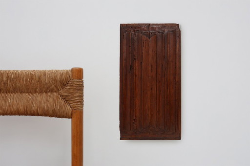 16th Century oak carved Gothic Panel, Belgium