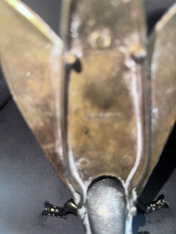 Vintage ashtray in the shape of a fly – Decorative Objects, Brass, Copper (photo 7 of 10)