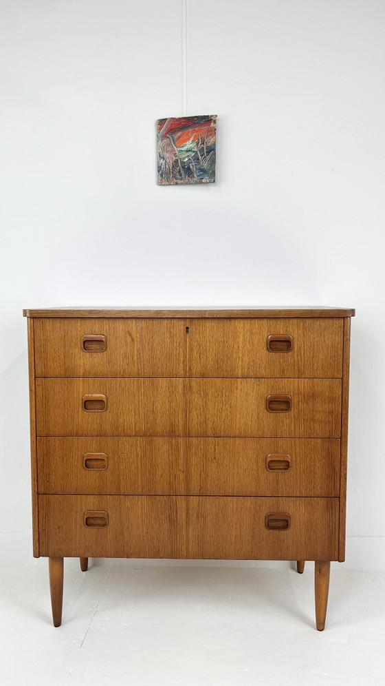 Cassettiera svedese vintage in impiallacciatura di teak – Cassettiere, Scandinavian (photo 6 of 15)