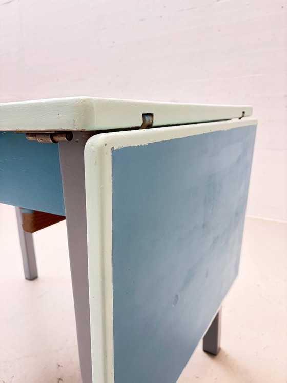Vintage Kitchen Table Set with two Stools, 1960s – Dining tables, Wood (photo 9 of 20)