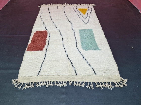 Tapis En Laine À Motifs Colorés Authentique 1,5/2,5 M – Aime Té, Wool (photo 5 of 6)