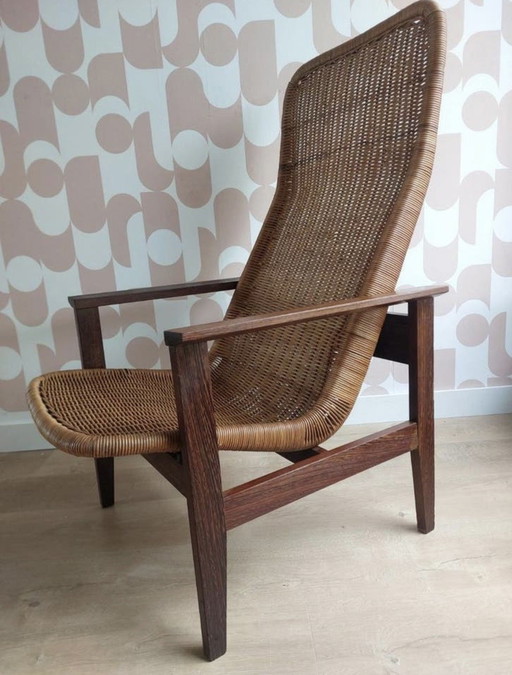 Tabouret de salon vintage Dirk van Sliedregt modèle 733