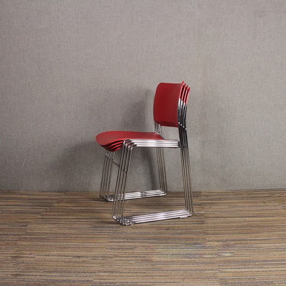 Image 1 of 4x HOWE 40-4 Canteen Chair Stackable