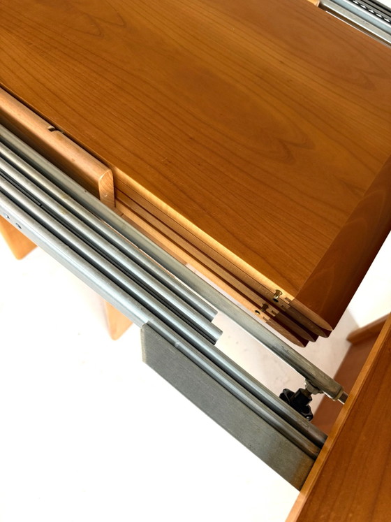 Vintage XXXL extendable teak dining table '80s (350cm!), Wood, Metal, Brown (photo 7 of 15)