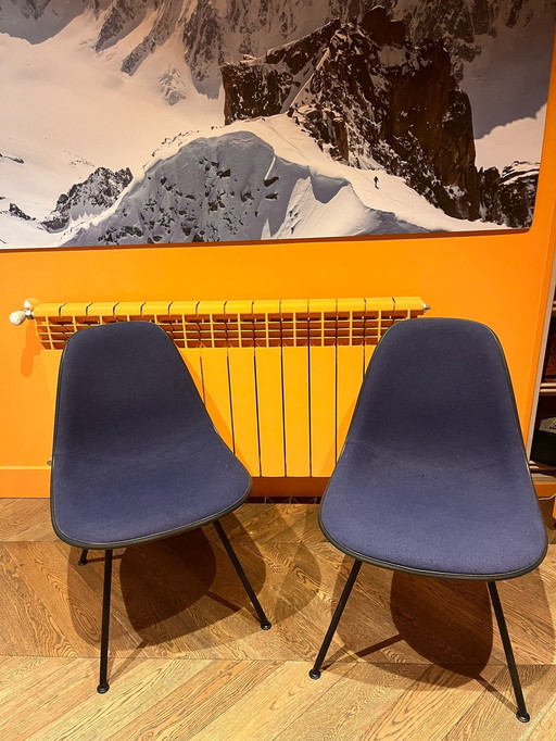 2 Eames Side Chair, 4-Leg Base low