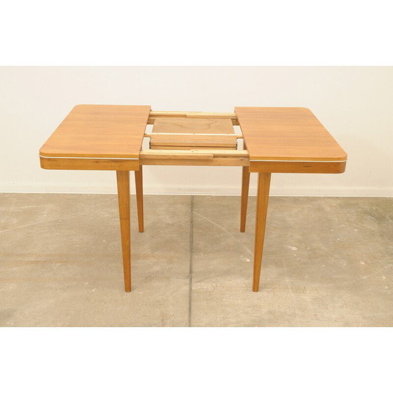 Image 1 of Table de salle à manger pliante en bois de hêtre pour Jitona, Tchécoslovaquie 1960