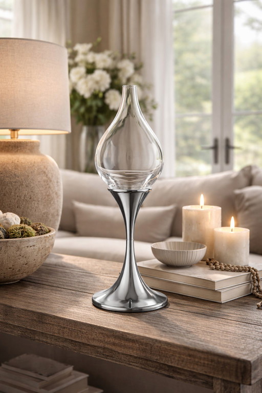 Clear Drops Oil Lamp - Design by Freddie Andersen - W. Germany, 1970s