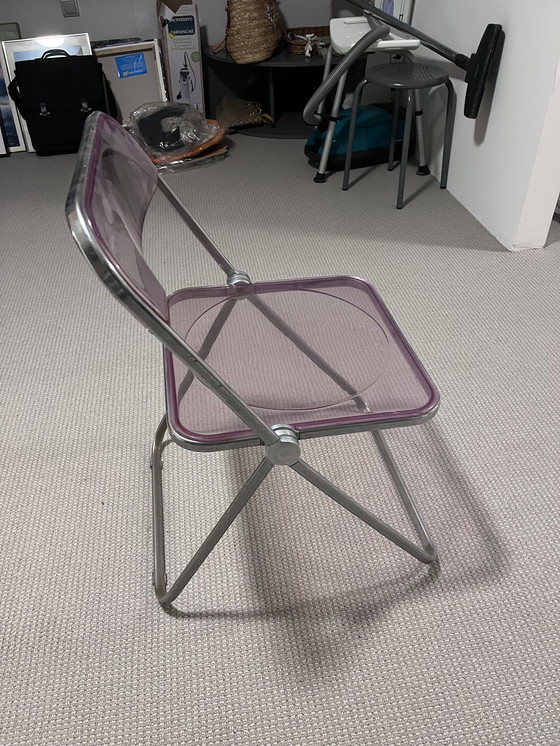 Image 1 of Ensemble de 4 chaises vintage Anonima Castelli Plia des années 70