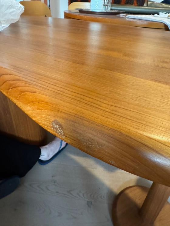 Image 1 of Kidney Shape Teak Desk Silkeborg, Danish Design