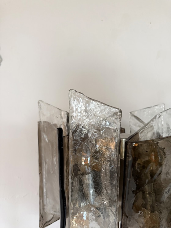 Vintage Murano glass table lamp, Italy '80s – rvs, Metal (photo 14 of 15)