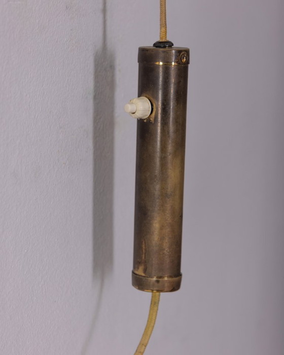 Image 1 of LAMPADA DA PARETE VINTAGE ANNI 50 REGOLABILE IN OTTONE DESIGN ITALIANO