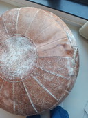 Pouf grande in pelle