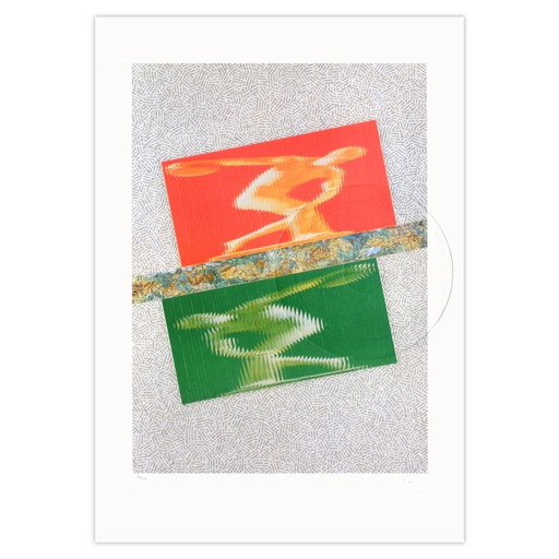 Jiri Kolar Lithographie Signée Olympiada (Barcelone) 1992 – lithos zeefdrukken, Paper (photo 2 of 5)