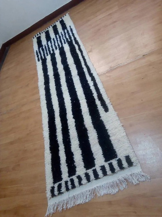 Tappeto passatoia in lana - stile berbero tessuto a mano dal Marocco - 300 x 78 cm – Tappeti, Wool, Cotton (photo 7 of 7)