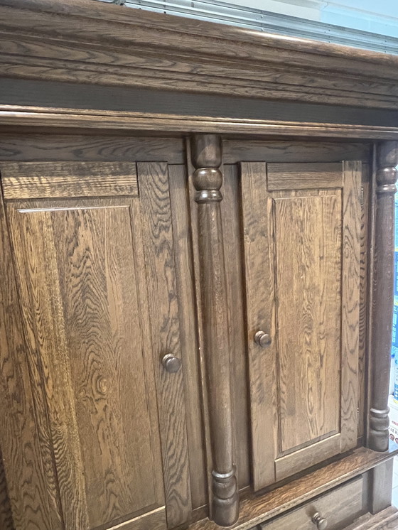 Image 1 of Donker eikenhouten broodkast