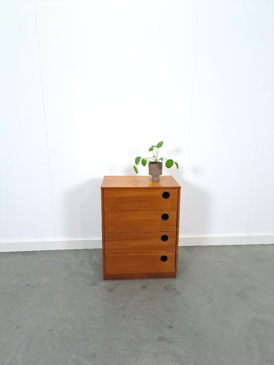 Image 1 of Scarpiera con maniglie rotonde nere, n. 1 vintage