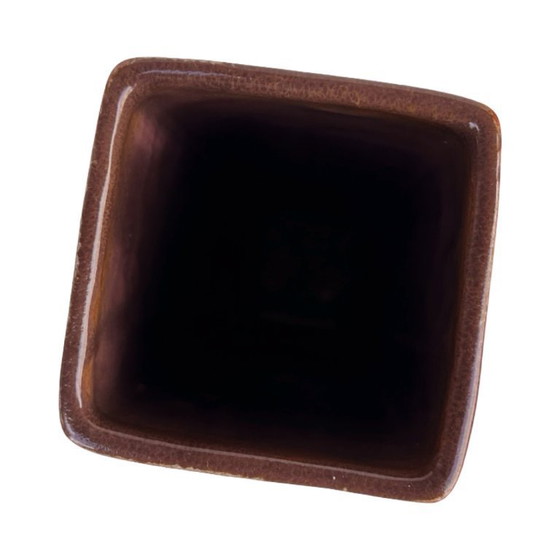 Image 1 of Vaso Strehla 1224/24 – Germania, anni '70, lava grassa, smalto giallo