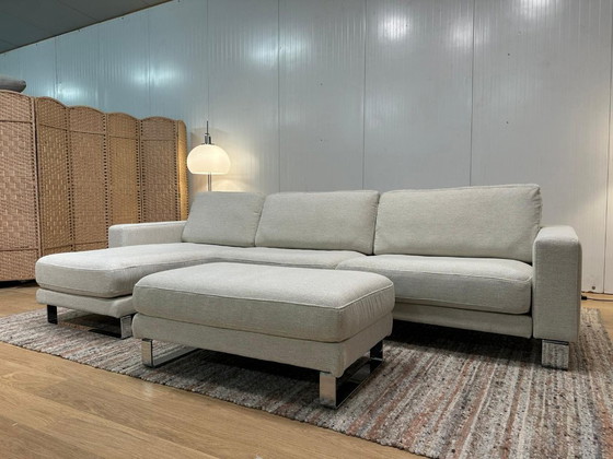 Image 1 of Rolf Benz Ego Corner Sofa + Stool
