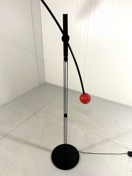 Image 1 of Lampadaire réglable Robert Haussmann pour Swiss Lamps International 1980