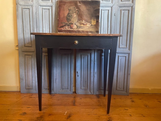 Small table French side table with drawer – Wood (photo 10 of 10)