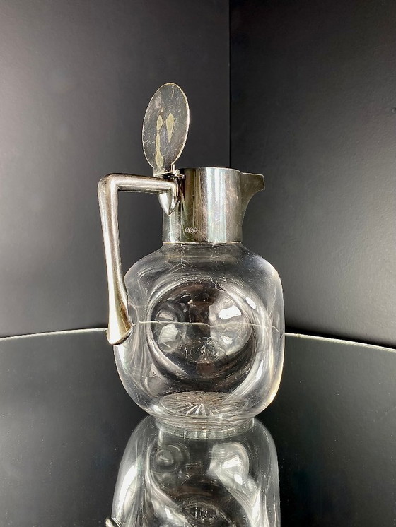 Image 1 of Hukin & Heath Verzilverde Karaf by Christopher Dresser