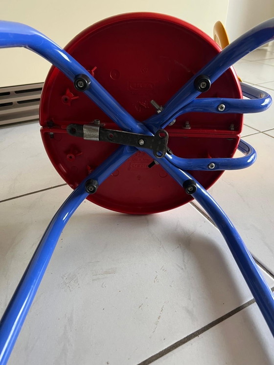 Image 1 of Puzzel kinderstoel IKEA Memphis stijl Knut Marianne Hagberg jaren 80