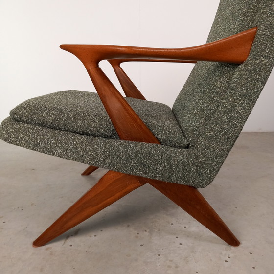 Image 1 of Ensemble de fauteuils design Mid-Century | vintage restaurés