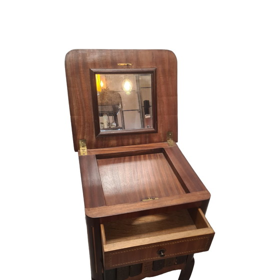 Image 1 of Ancienne table de nuit française de style Louis XVI, vers 1900