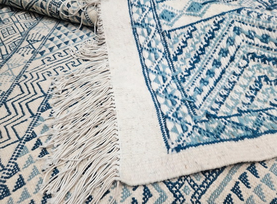 Image 1 of Tappeto Kelim orientale annodato a mano, Soumak, Tunisia, 154x238 cm.
