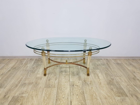 Vintage Italiaanse Salontafel van Luigi Della Maddalena, Italië, jaren 70 – Koffietafelboeken, Brass (photo 3 of 10)