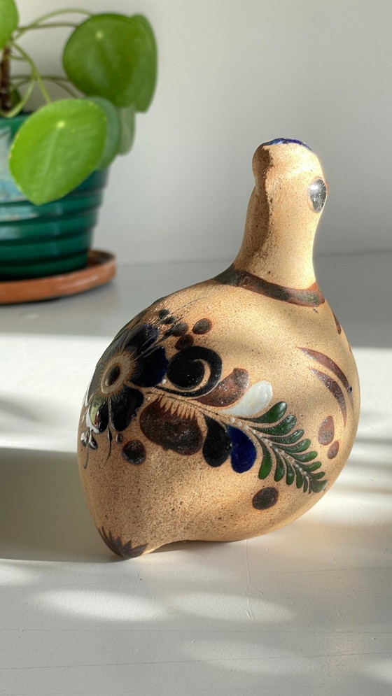 Image 1 of BIRD Handmade stoneware Mexico VINTAGE
