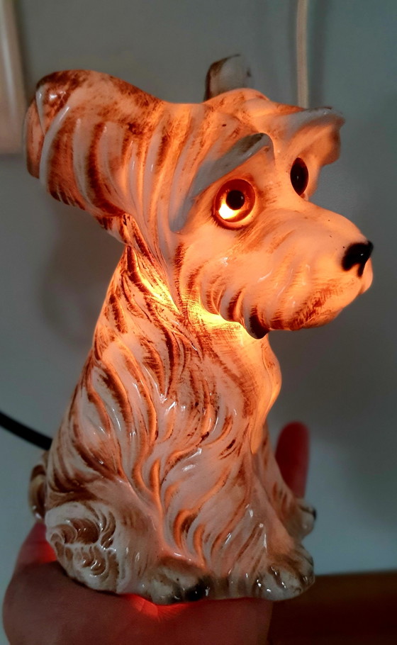 Immaculate Set of 2 Vintage Porcelain Dog Tealights (1950s) – Table lamps (photo 14 of 15)