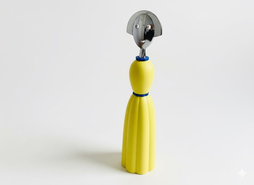 Alessi "Anna G" Pepper Mill - Yellow - Designed by Alessandro Mendini - Icon of Italian Design (1990s)