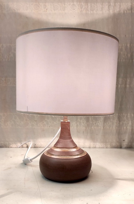 Image 1 of Table lamp with ceramic base - mid-20th century