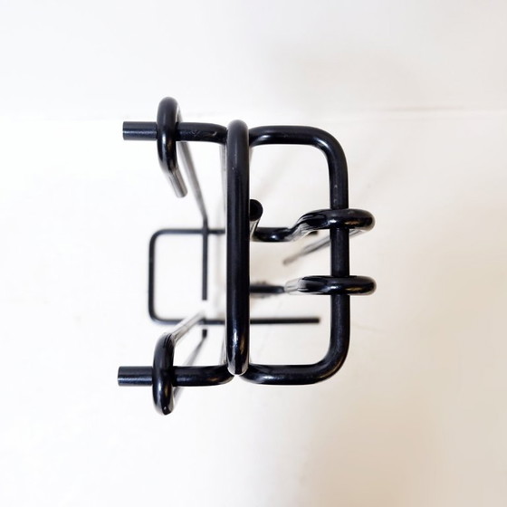 Image 1 of Minimalist Black Metal fire ensemble "Mace-Line" by Ann Maes - 1970s