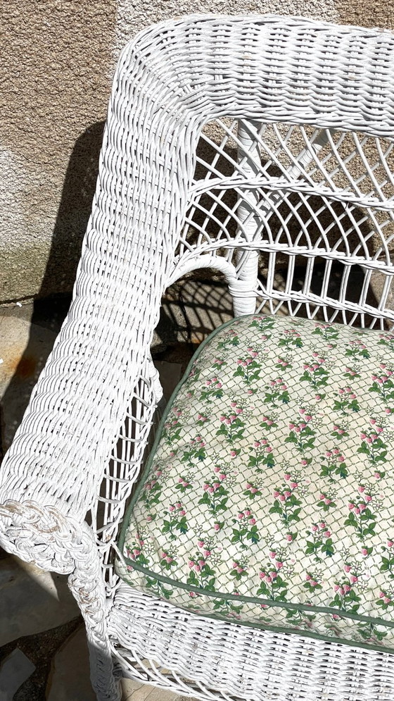 Image 1 of Vintage Rattan Kids Armchair
