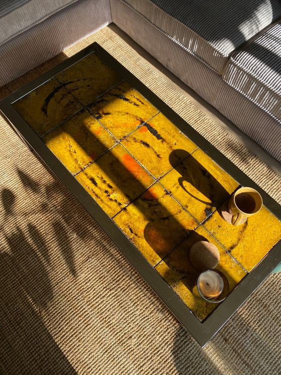 Retro Coffee table: Chrome with stone/tiles (photo 11 of 16)
