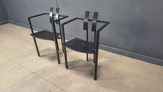 Image 1 of Trix eetkamerstoelen van Karl Friedrich Förster voor KFF, jaren 80, set van 2