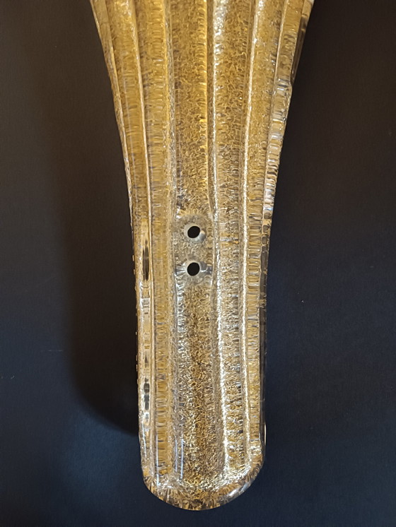 Image 1 of MuranoDue Grote "Fiaccola" wandlamp 46 cm - Identiteitscertificaat - Nieuw bladgoud