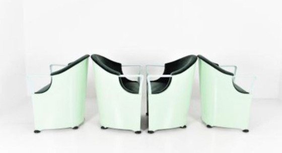 Image 1 of Four Armchairs Marked Tronetto by Luigi Origlia