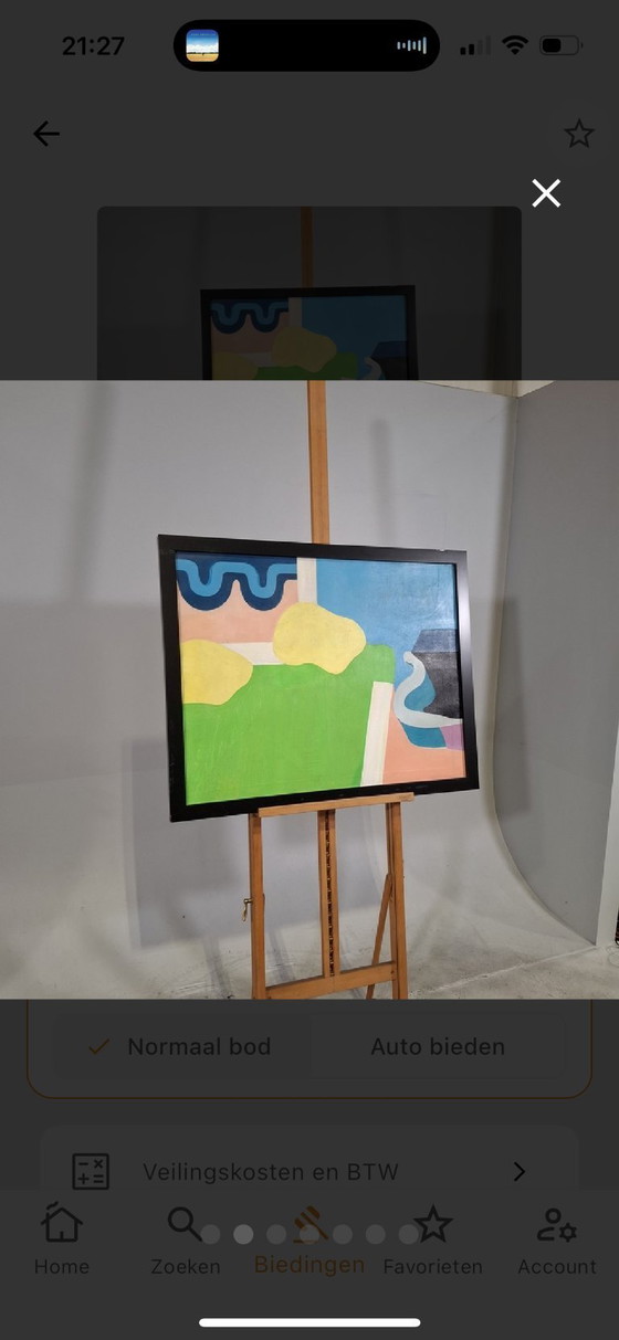 Image 1 of Painting "Untitled" Rob van Praag 77x97 cm 1968