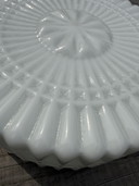 Lampada da soffitto vintage in vetro, 30 cm, anni '60/'70